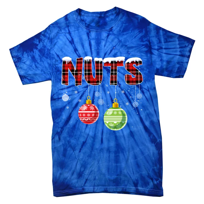 Chest Nuts Funny Matching Chestnuts Christmas Couples Nuts Funny Gift Tie-Dye T-Shirt