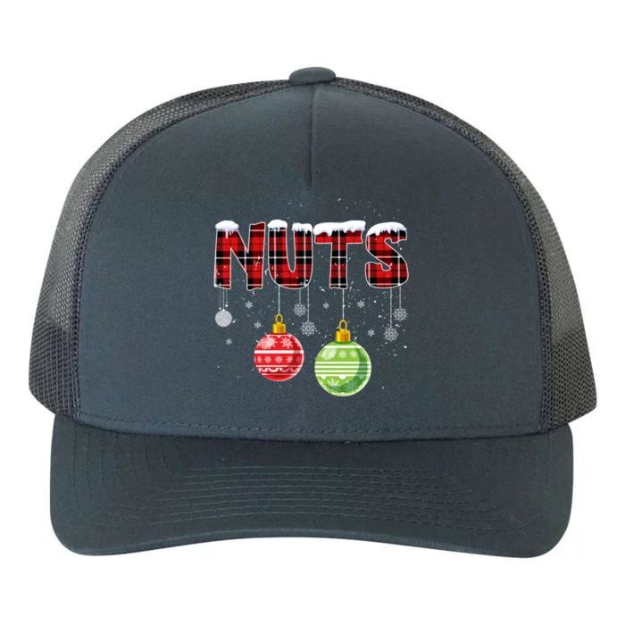 Chest Nuts Funny Matching Chestnuts Christmas Couples Nuts Funny Gift Yupoong Adult 5-Panel Trucker Hat