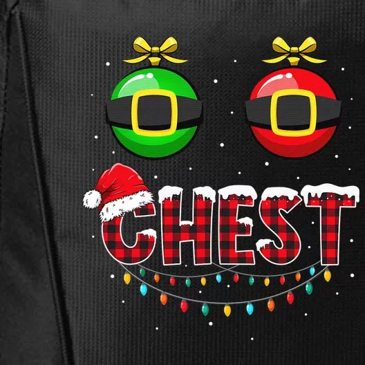 Chest Nuts Funny Matching Chestnuts Christmas Couples Chest City Backpack