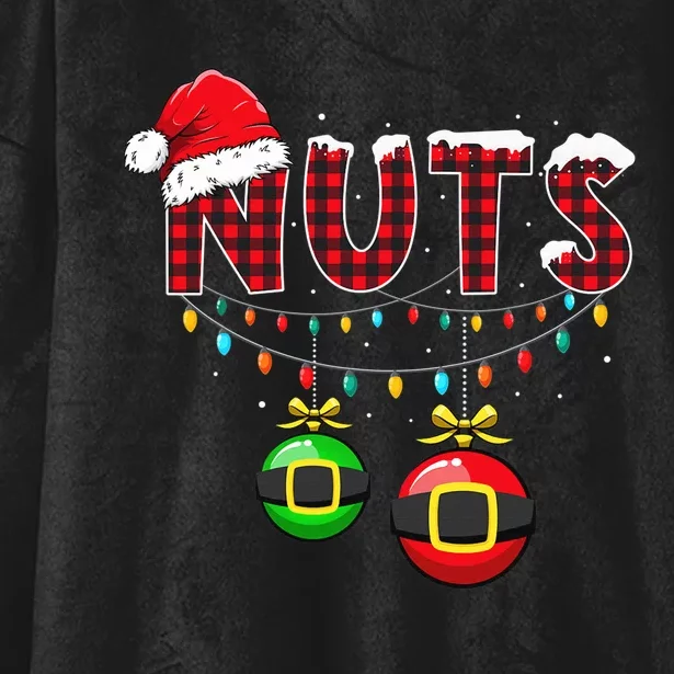 Chest Nuts Funny Matching Chestnuts Christmas Couples Nuts Hooded Wearable Blanket