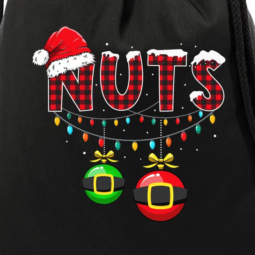 Chest Nuts Funny Matching Chestnuts Christmas Couples Nuts Drawstring Bag