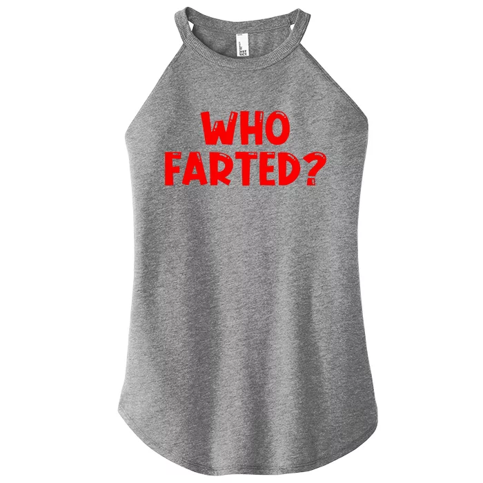 College Nerds Fart Humor Women’s Perfect Tri Rocker Tank