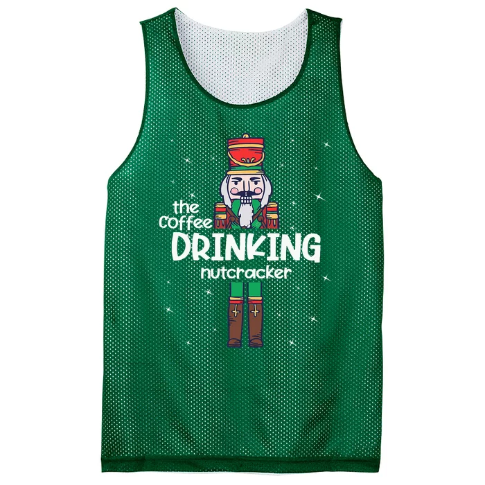 Coffee Nutcracker Family Matching Funny Pajama Mesh Reversible Basketball Jersey Tank