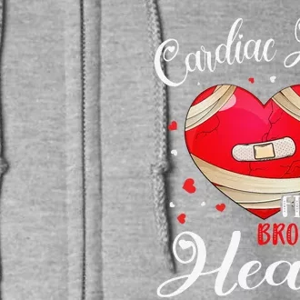 Cardiac Nurses Fix Broken Hearts Nursing Valentines Day Full Zip Hoodie