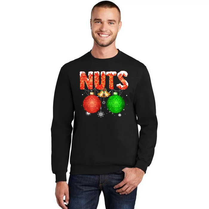 Chest Nuts Funny Christmas  Matching Couple Chestnuts Tall Sweatshirt