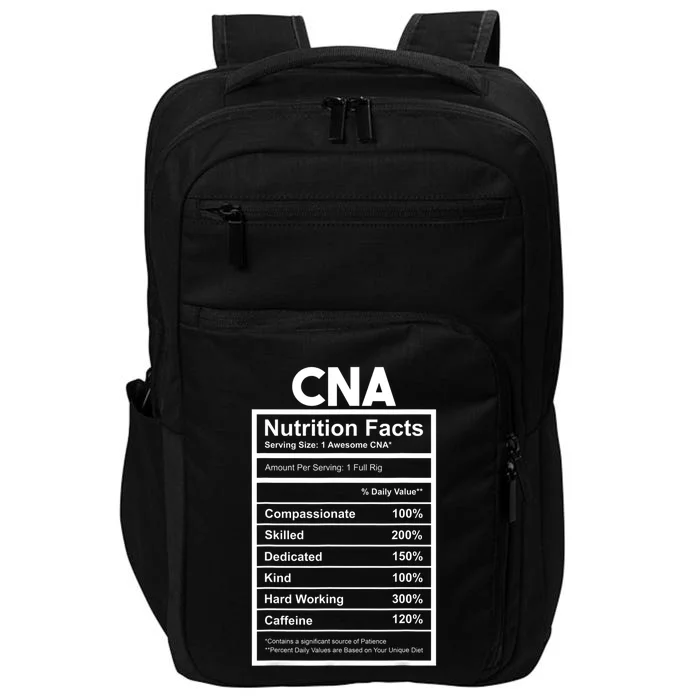 CNA Nutrition Facts Certified Nursing Assistant Impact Tech Backpack