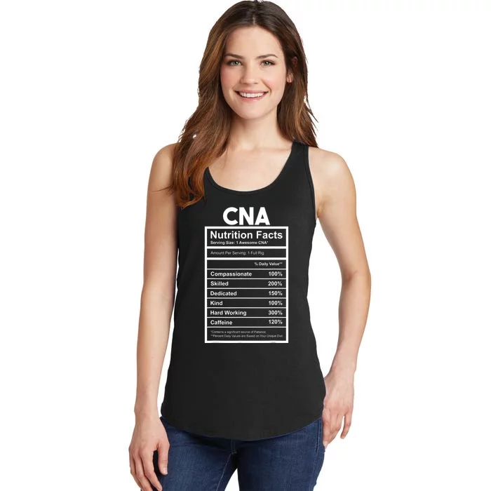 CNA Nutrition Facts Certified Nursing Assistant Ladies Essential Tank