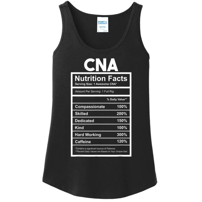 CNA Nutrition Facts Certified Nursing Assistant Ladies Essential Tank