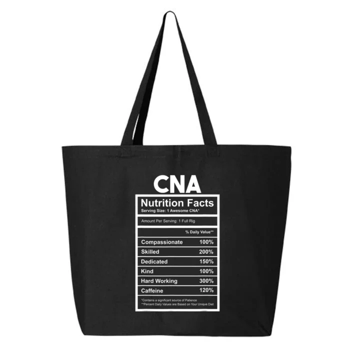 CNA Nutrition Facts Certified Nursing Assistant 25L Jumbo Tote