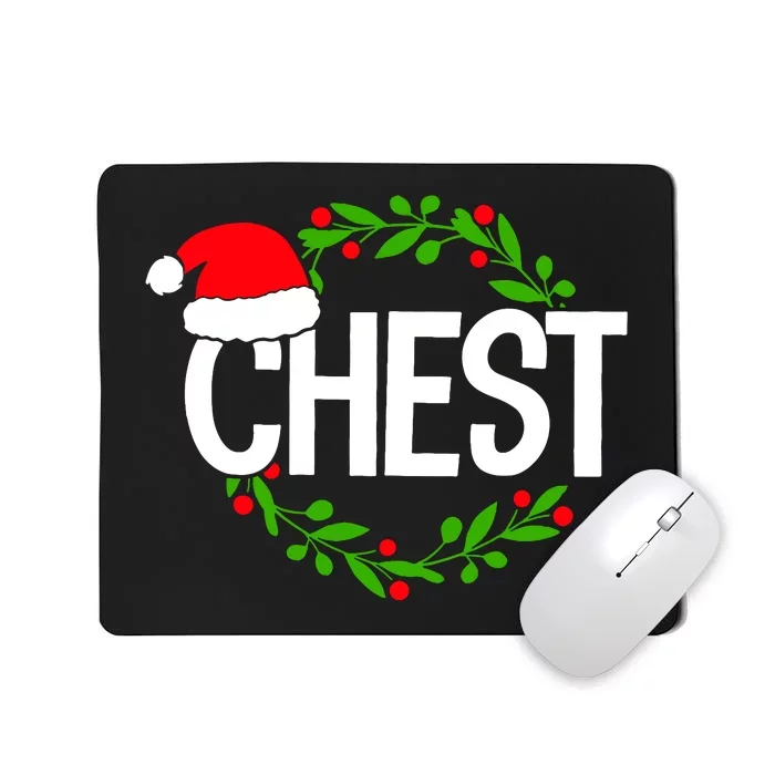 Chest Nuts Funny Matching Chestnuts Christmas Couples Nuts Mousepad