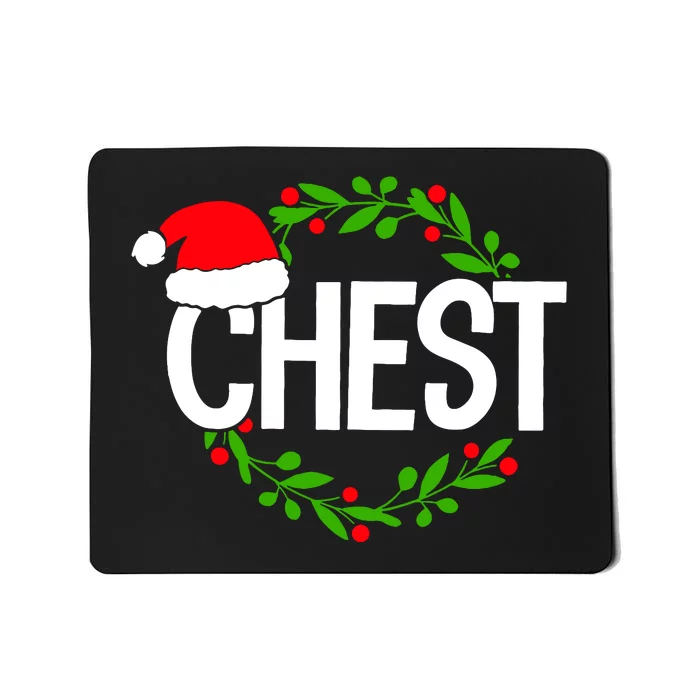 Chest Nuts Funny Matching Chestnuts Christmas Couples Nuts Mousepad