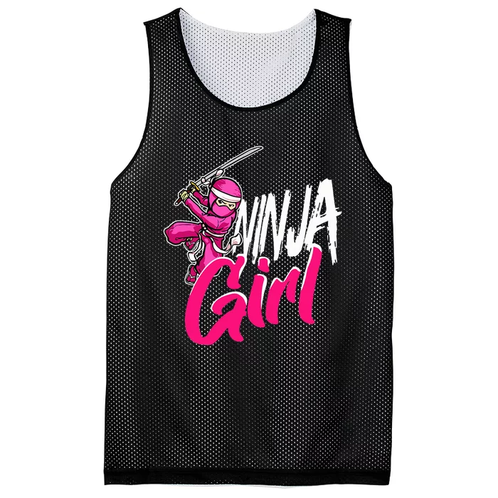 Cute Ninja Fighter Costume Ninja Mesh Reversible Basketball Jersey Tank