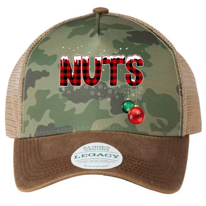 Chest Nuts Funny Matching Chestnuts Christmas Couples Legacy Tie Dye Trucker Hat