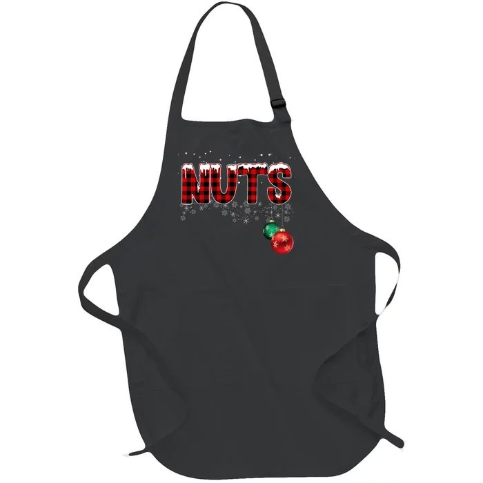 Chest Nuts Funny Matching Chestnuts Christmas Couples Full-Length Apron With Pocket