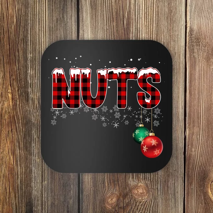 Chest Nuts Funny Matching Chestnuts Christmas Couples Coaster