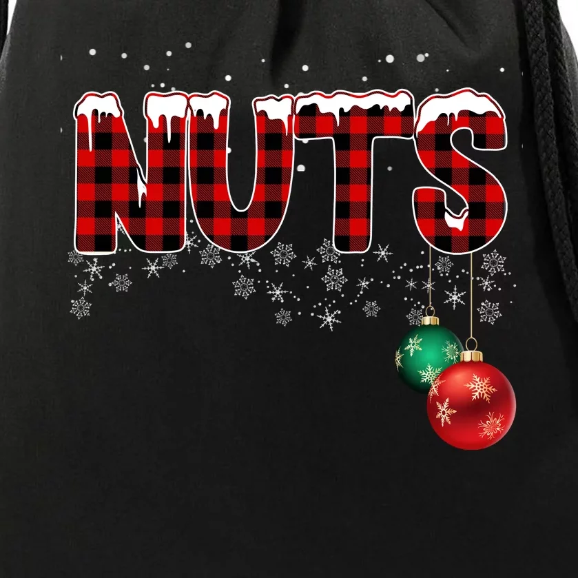 Chest Nuts Funny Matching Chestnuts Christmas Couples Drawstring Bag