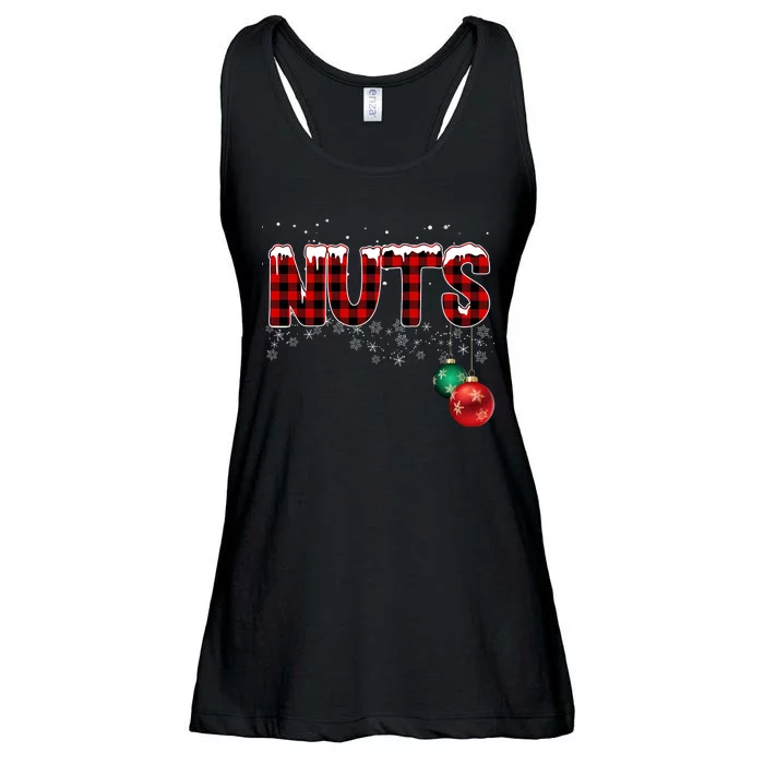 Chest Nuts Funny Matching Chestnuts Christmas Couples Ladies Essential Flowy Tank