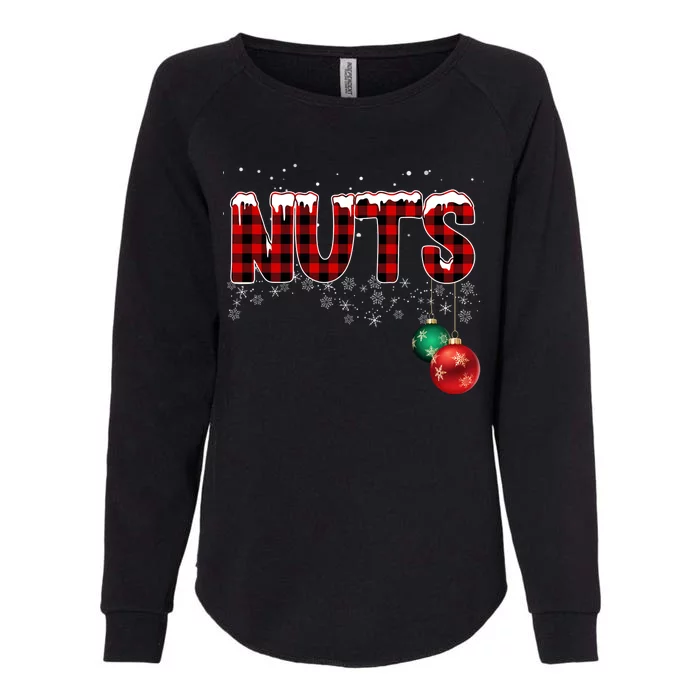 Chest Nuts Funny Matching Chestnuts Christmas Couples Womens California Wash Sweatshirt