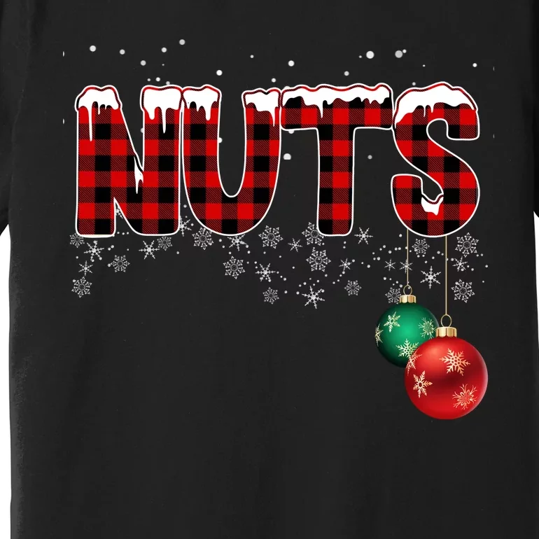 Chest Nuts Funny Matching Chestnuts Christmas Couples Premium T-Shirt