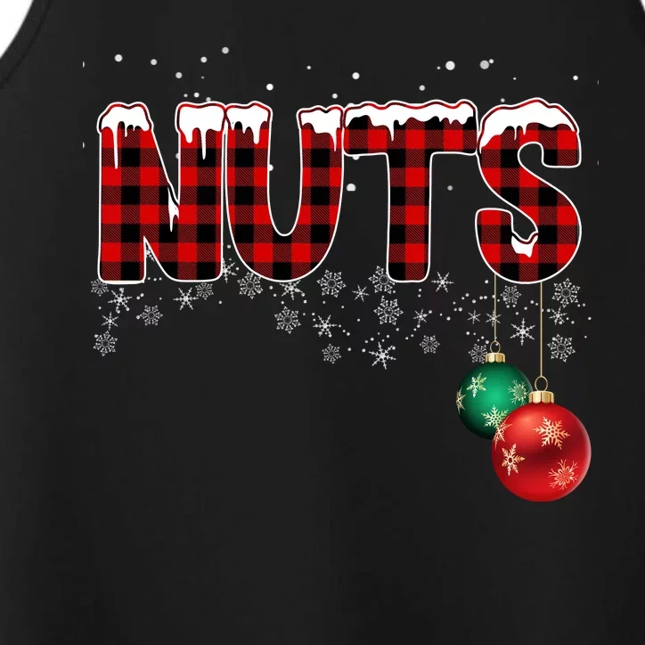 Chest Nuts Funny Matching Chestnuts Christmas Couples Performance Tank