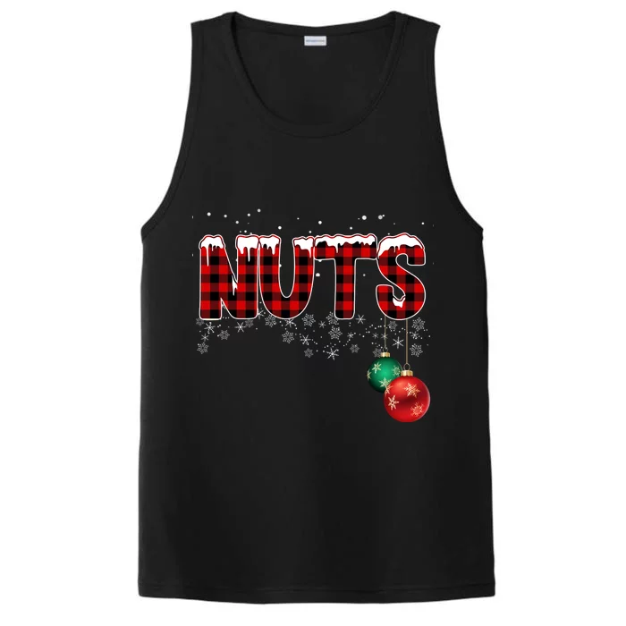 Chest Nuts Funny Matching Chestnuts Christmas Couples Performance Tank