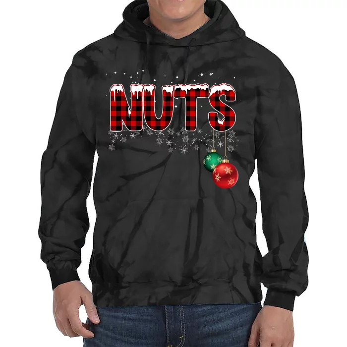 Chest Nuts Funny Matching Chestnuts Christmas Couples Tie Dye Hoodie