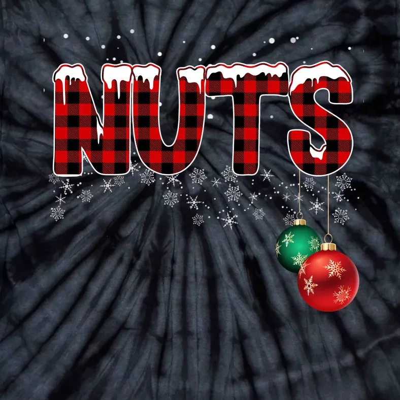 Chest Nuts Funny Matching Chestnuts Christmas Couples Tie-Dye T-Shirt