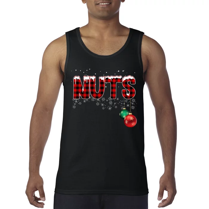 Chest Nuts Funny Matching Chestnuts Christmas Couples Tank Top