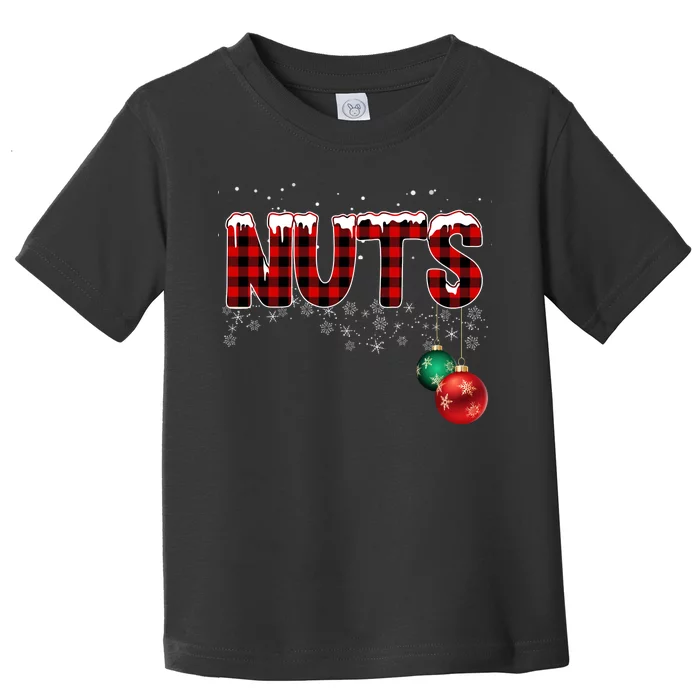 Chest Nuts Funny Matching Chestnuts Christmas Couples Toddler T-Shirt