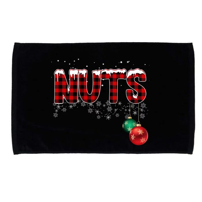 Chest Nuts Funny Matching Chestnuts Christmas Couples Microfiber Hand Towel