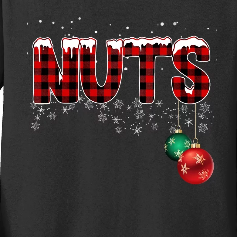 Chest Nuts Funny Matching Chestnuts Christmas Couples Kids Long Sleeve Shirt
