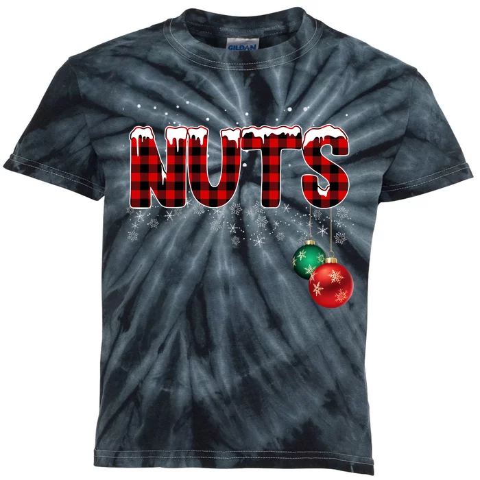 Chest Nuts Funny Matching Chestnuts Christmas Couples Kids Tie-Dye T-Shirt
