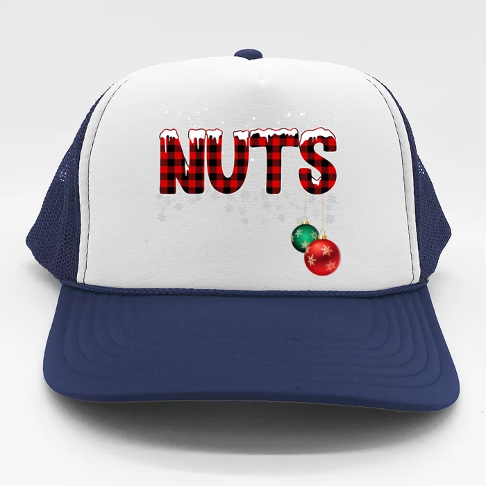 Chest Nuts Funny Matching Chestnuts Christmas Couples Trucker Hat