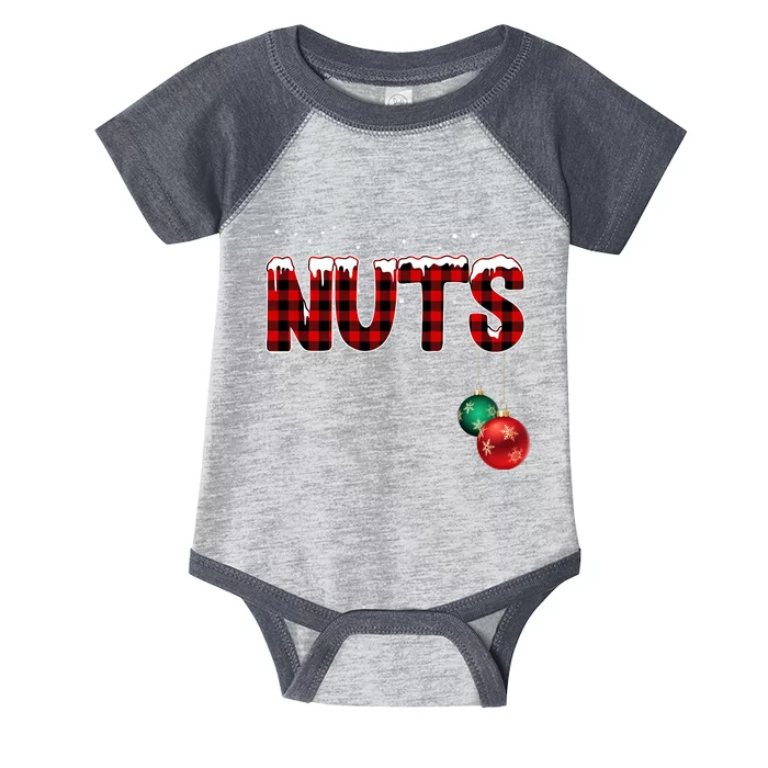 Chest Nuts Funny Matching Chestnuts Christmas Couples Infant Baby Jersey Bodysuit