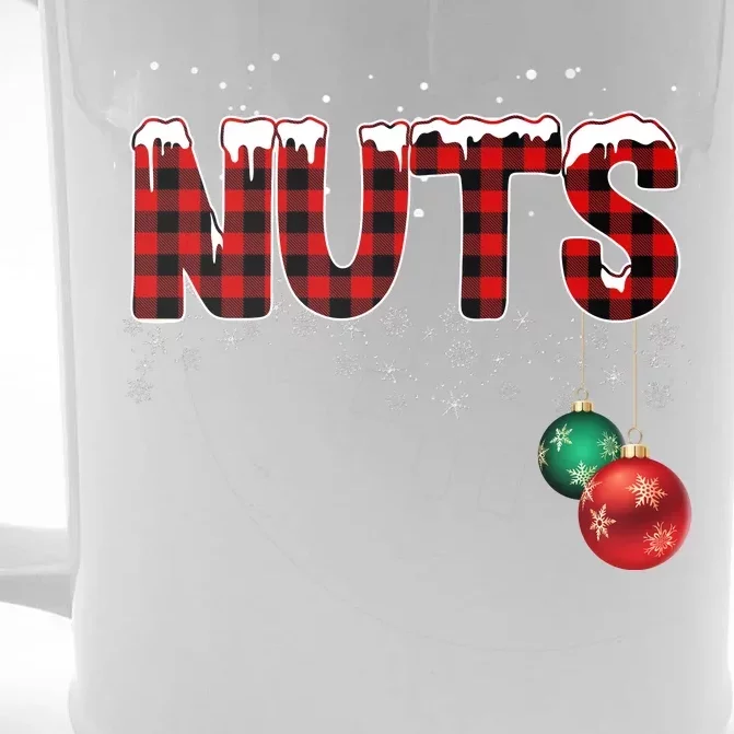 Chest Nuts Funny Matching Chestnuts Christmas Couples Beer Stein