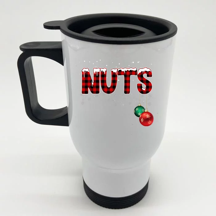 Chest Nuts Funny Matching Chestnuts Christmas Couples Stainless Steel Travel Mug