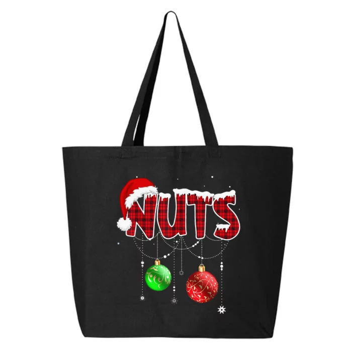 Chest Nuts Funny Matching Chestnuts Christmas Couples Nuts 25L Jumbo Tote