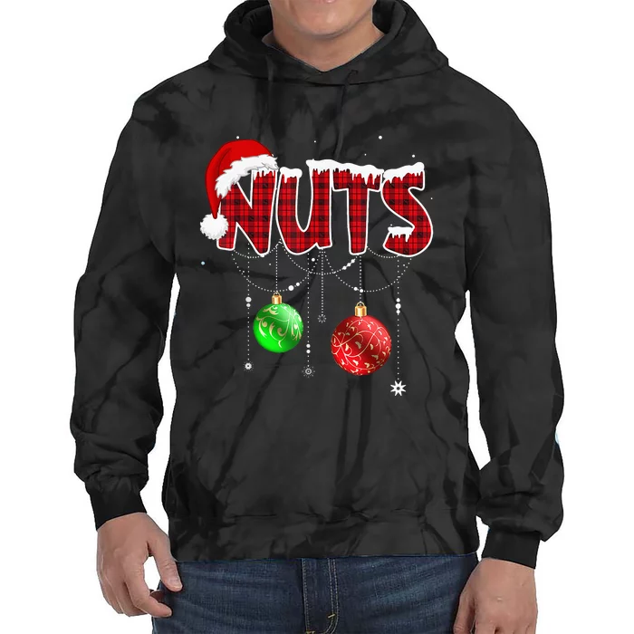 Chest Nuts Funny Matching Chestnuts Christmas Couples Nuts Tie Dye Hoodie