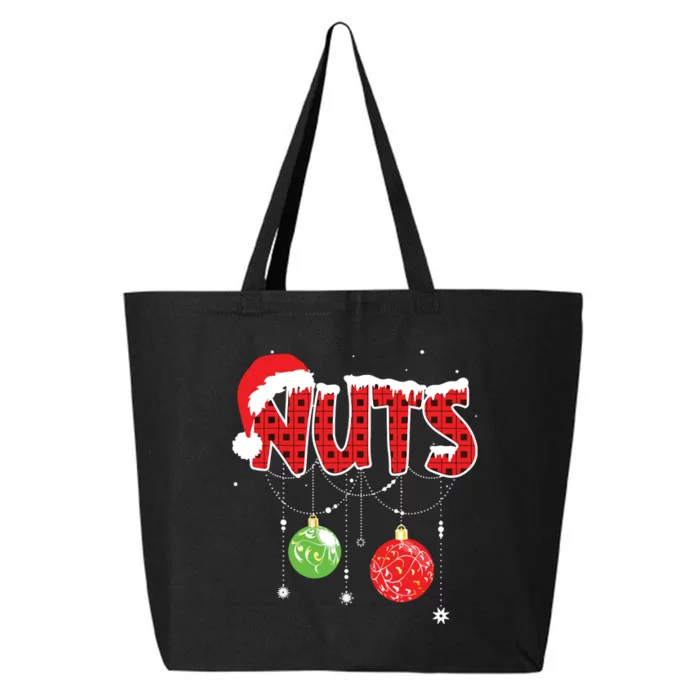 Chest Nuts Funny Matching Chestnuts Christmas Couples Nuts 25L Jumbo Tote