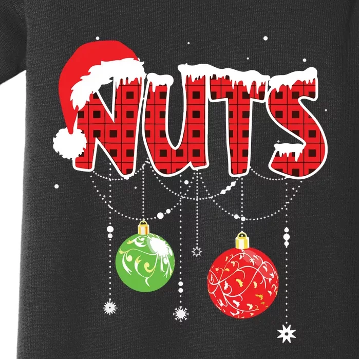 Chest Nuts Funny Matching Chestnuts Christmas Couples Nuts Baby Bodysuit