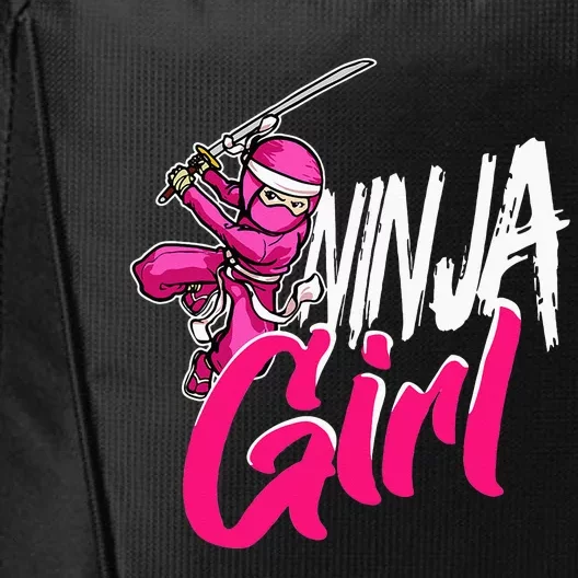 Cute Ninja Fighter Costume Pink Ninja City Backpack