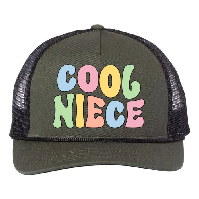 Cool Niece From Aunt To Niece Gift Retro Rope Trucker Hat Cap