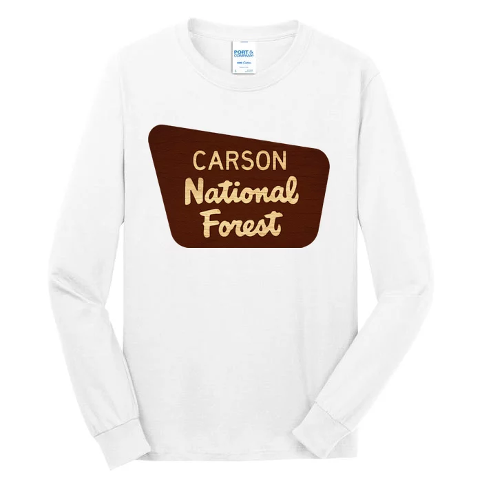 Carson National Forest Entrance Sign Tall Long Sleeve T-Shirt