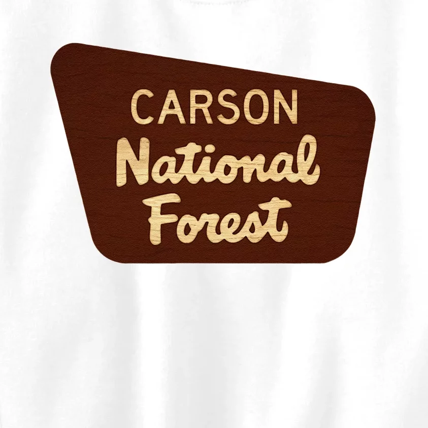 Carson National Forest Entrance Sign Kids Sweatshirt