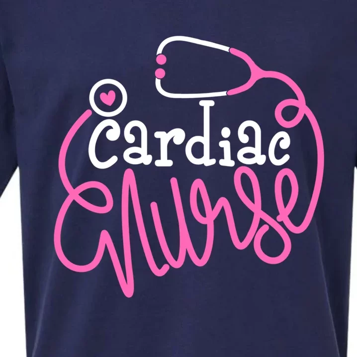 Cardiac Nurse Funny Cardiology Nursing Departt Nurse Great Gift Sueded Cloud Jersey T-Shirt