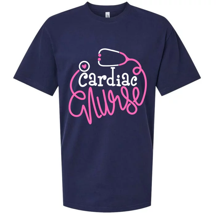 Cardiac Nurse Funny Cardiology Nursing Departt Nurse Great Gift Sueded Cloud Jersey T-Shirt