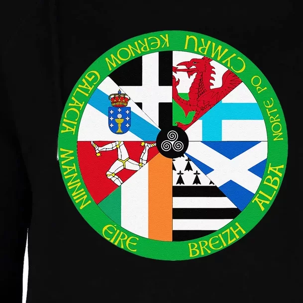 Celtic Nations Flags Celtic Nations Womens Funnel Neck Pullover Hood