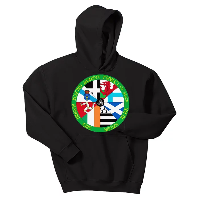 Celtic Nations Flags Celtic Nations Kids Hoodie