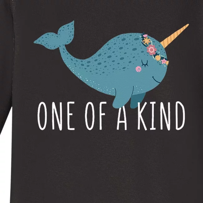 Cute Narwhal For Women Or One Of A Kind Baby Long Sleeve Bodysuit