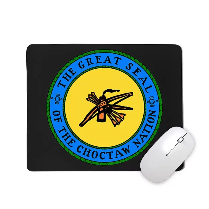 Choctaw Nation Flag Seal Choctaw Mousepad